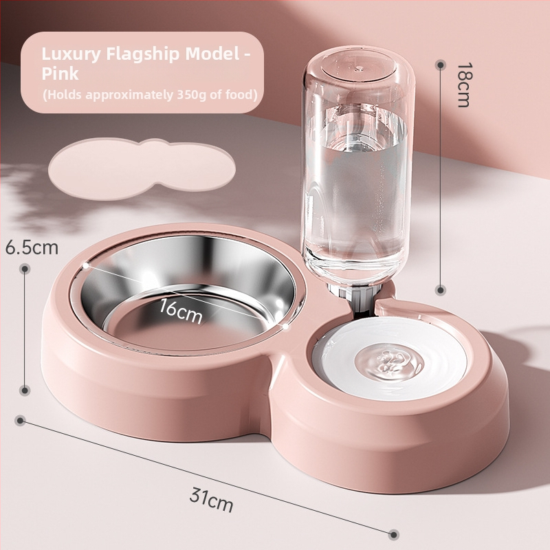 Котешка купа за храна и вода – пластмасова, марка Yanju, мултифункционален дизайн