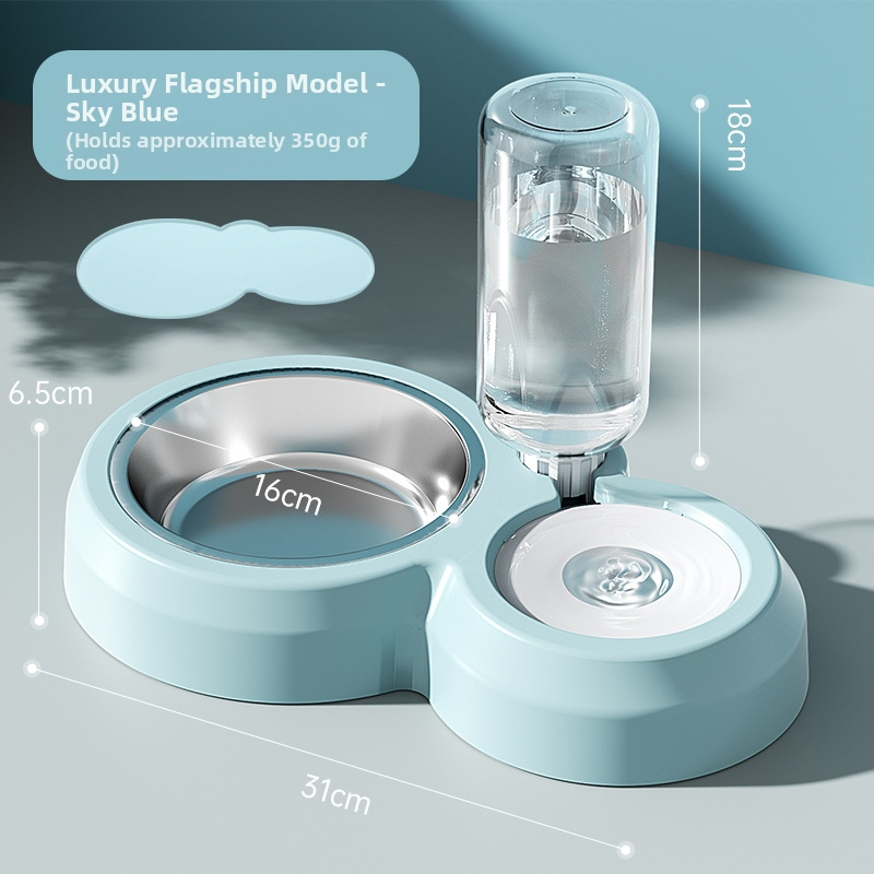 Котешка купа за храна и вода – пластмасова, марка Yanju, мултифункционален дизайн