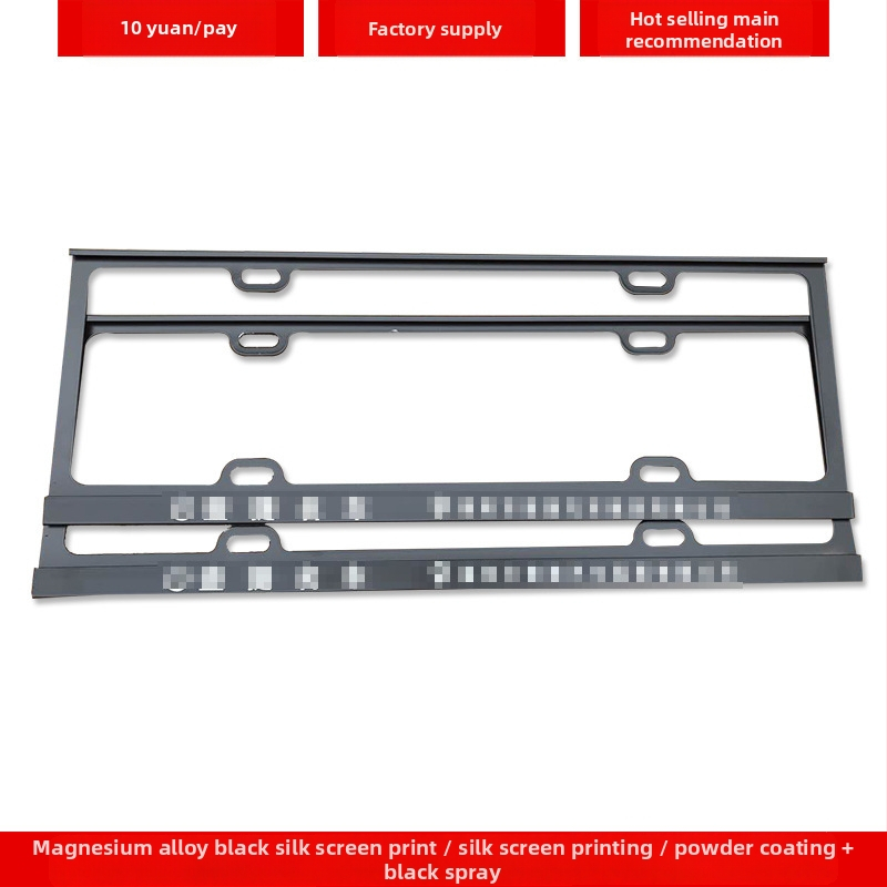 Automašīnas reģistrācijas numura rāmis no alumīnija sakausējuma ar individuālu logotipu (Modelis: 4S pielāgota rāmis; Materiāls: alumīnija sakausējums, magnezija sakausējums, nerūsējošs tērauds; Piemērojamie modeļi: mazs auto; Piederumu numurs: 001; Zīmols