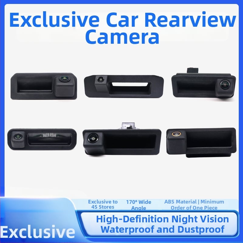 BY-LS604 Galinė vaizdo kamera Volkswagen, Audi, Ford, Mercedes-Benz, BMW ir Land Rover su naktiniu matymu, 1280x720, 12V, NTSC