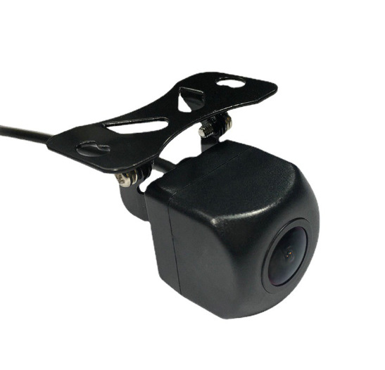 Automobilio galinio vaizdo kamera su fisheye plačiaekraniu, 12V, IP68 atsparumas vandeniui, reguliuojamas kampas