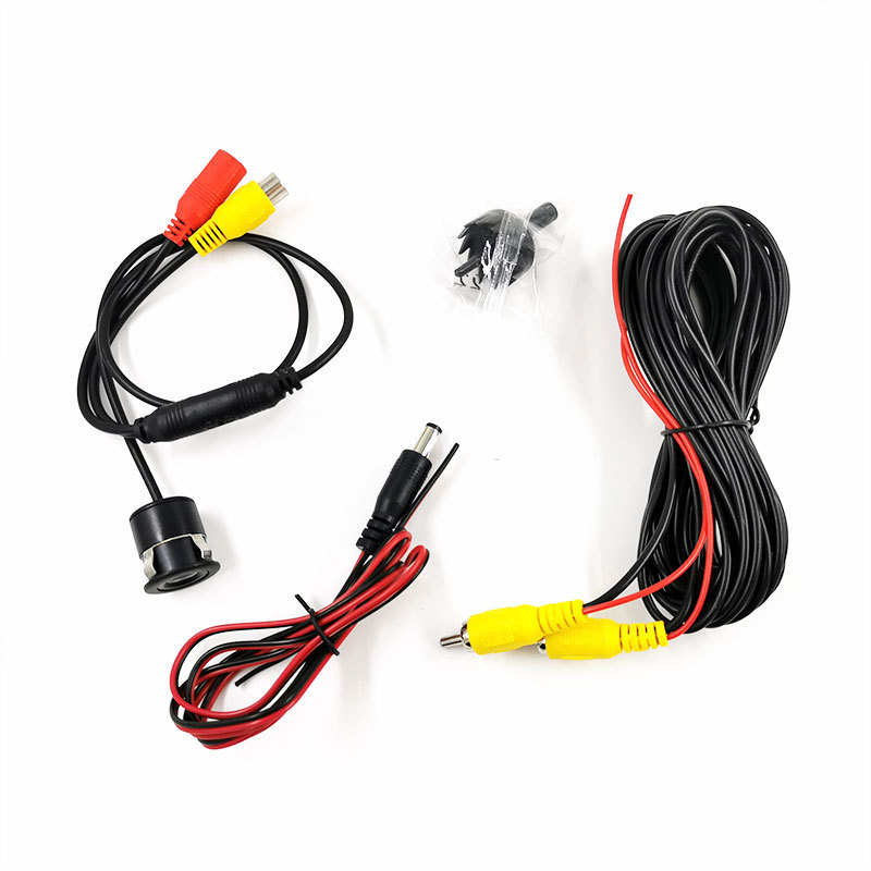 Automobilio galinio vaizdo kamera su fisheye plačiaekraniu, 12V, IP68 atsparumas vandeniui, reguliuojamas kampas