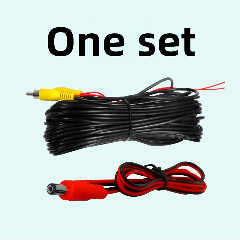 Видео управляваща линия за автомобилна задна камера - RCA удължителен кабел със тригер, 12V, AV видео сигнал