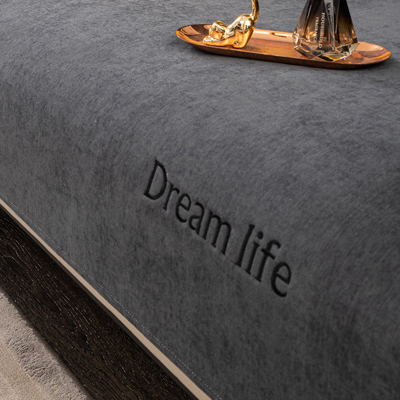 Skandinavska jastučnica za kauč i ured, pliš navlaka, punjenje PP pamuk, prilagodljivo, uzorak s slovima, vezenje/otisak