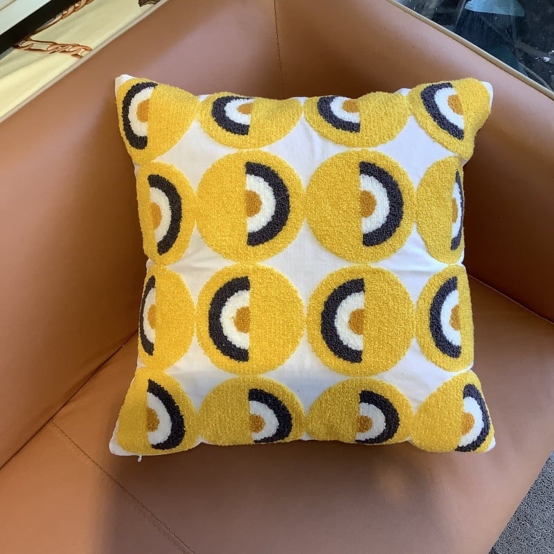 Jastučnica s cvjetnim izvezom od pamuka, u novokineskom stilu (pamuk, Vezenje, Cvjetni uzorak)