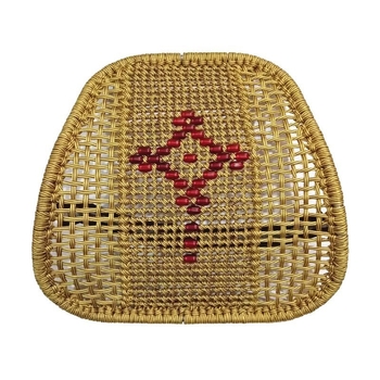 Rankomis austas automobilio juosmens atramos pagalvė, ledinio šilko audinys, medvilnės užpildas, universalus prisitaikymas, visoms sezonoms