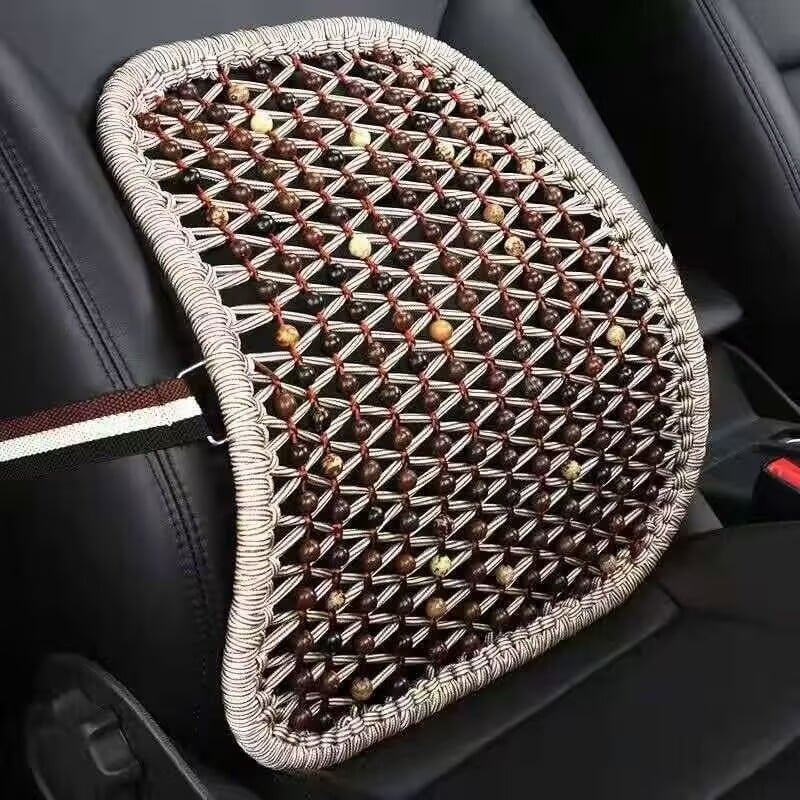 Rankomis austas automobilio juosmens atramos pagalvė, ledinio šilko audinys, medvilnės užpildas, universalus prisitaikymas, visoms sezonoms