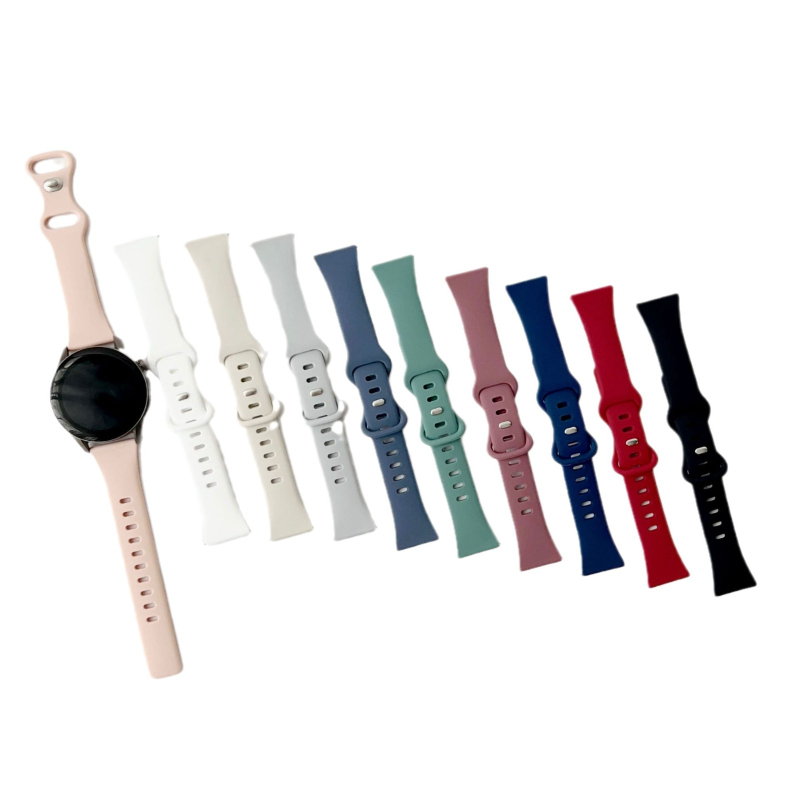 Szilikon óraszíj, kompatibil Samsung, Apple, Garmin és Huawei modelljeivel, egyszerű stílus, csattal
