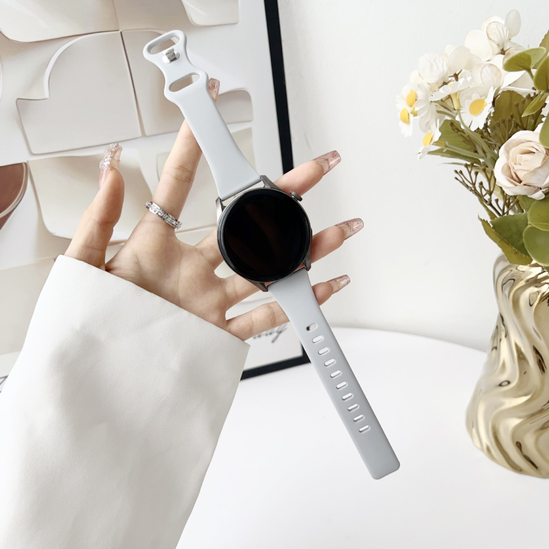 Szilikon óraszíj, kompatibil Samsung, Apple, Garmin és Huawei modelljeivel, egyszerű stílus, csattal