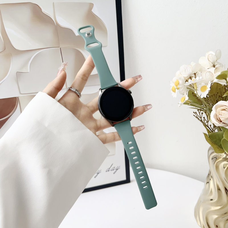 Szilikon óraszíj, kompatibil Samsung, Apple, Garmin és Huawei modelljeivel, egyszerű stílus, csattal