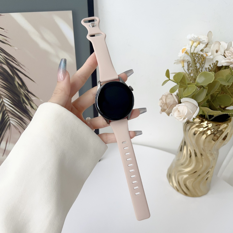 Szilikon óraszíj, kompatibil Samsung, Apple, Garmin és Huawei modelljeivel, egyszerű stílus, csattal