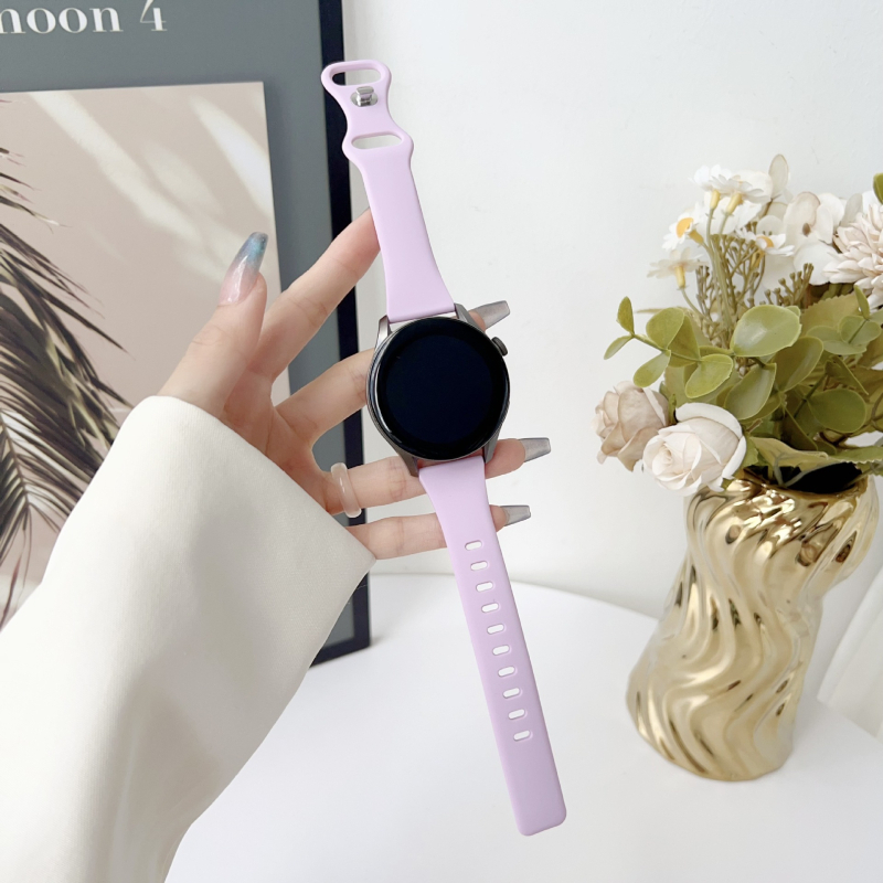 Szilikon óraszíj, kompatibil Samsung, Apple, Garmin és Huawei modelljeivel, egyszerű stílus, csattal