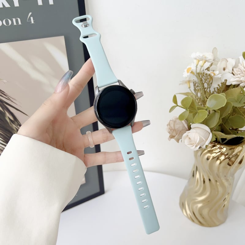 Szilikon óraszíj, kompatibil Samsung, Apple, Garmin és Huawei modelljeivel, egyszerű stílus, csattal
