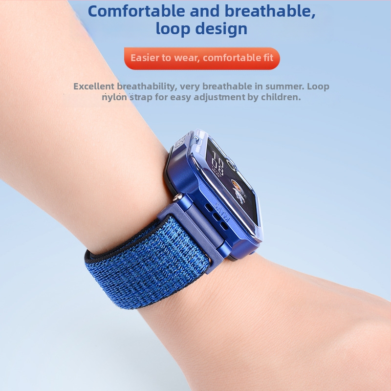 Remienok pre Huawei Kids Watch 4 Pro z nylonovej pleteniny – športový štýl, Velcro zapínanie, vydanie 2023