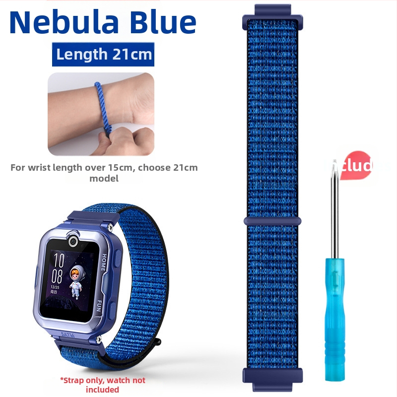 Remienok pre Huawei Kids Watch 4 Pro z nylonovej pleteniny – športový štýl, Velcro zapínanie, vydanie 2023