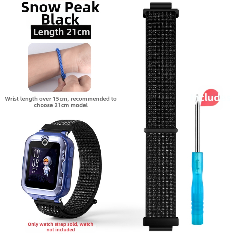 Remienok pre Huawei Kids Watch 4 Pro z nylonovej pleteniny – športový štýl, Velcro zapínanie, vydanie 2023