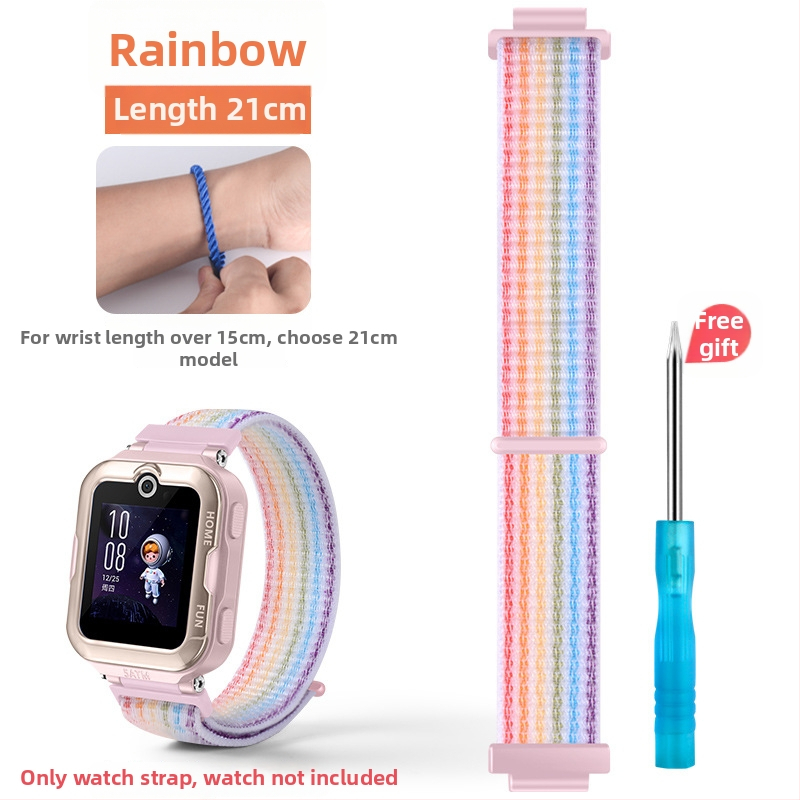 Remienok pre Huawei Kids Watch 4 Pro z nylonovej pleteniny – športový štýl, Velcro zapínanie, vydanie 2023