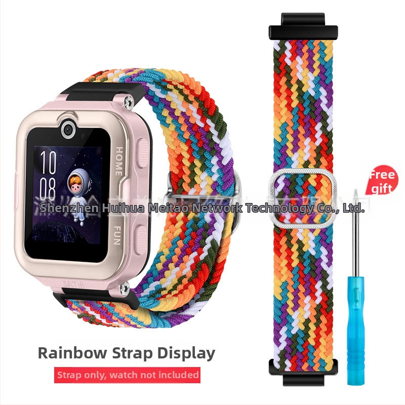 Remienok pre Huawei Kids Watch 4 Pro z nylonovej pleteniny – športový štýl, Velcro zapínanie, vydanie 2023