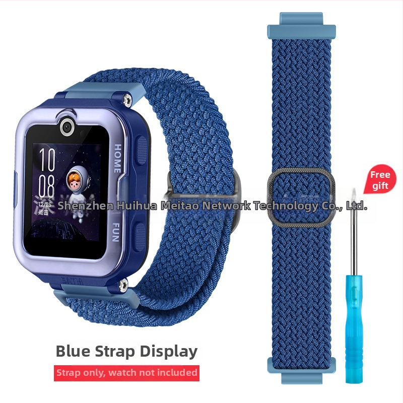 Remienok pre Huawei Kids Watch 4 Pro z nylonovej pleteniny – športový štýl, Velcro zapínanie, vydanie 2023