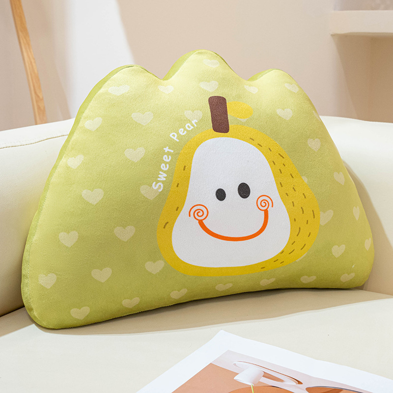 Chopper jastučić za lumbalnu potporu s pliš navlakom, PP pamuk punjenje, uzorak slatkih životinja, crtani stil