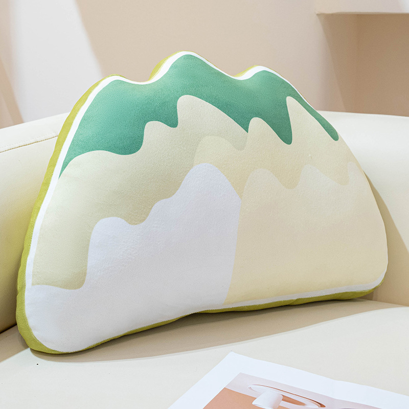 Chopper jastučić za lumbalnu potporu s pliš navlakom, PP pamuk punjenje, uzorak slatkih životinja, crtani stil