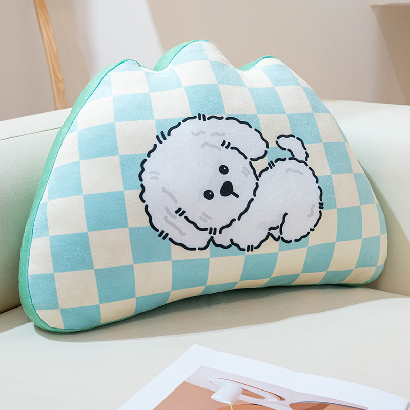 Chopper jastučić za lumbalnu potporu s pliš navlakom, PP pamuk punjenje, uzorak slatkih životinja, crtani stil