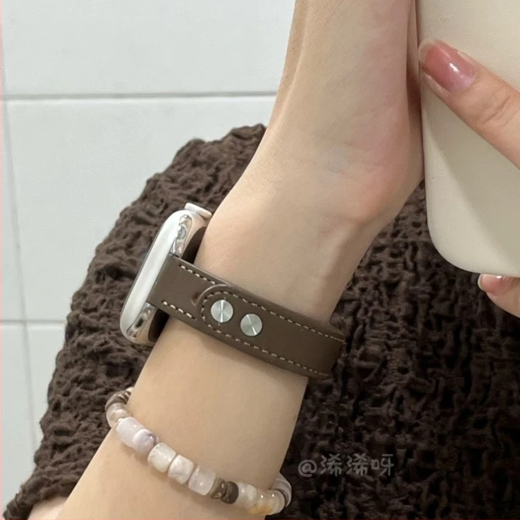 Kožený remienok pre Apple Watch s dvojitým ihlovým zapínaním, 38/40/41 mm a 42/44/45/49 mm