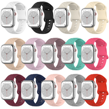 Silikonska narukvica za Apple Watch Ultra s leptir kopčom, 20/22 mm, kompatibilna s modelima 38–49 mm.