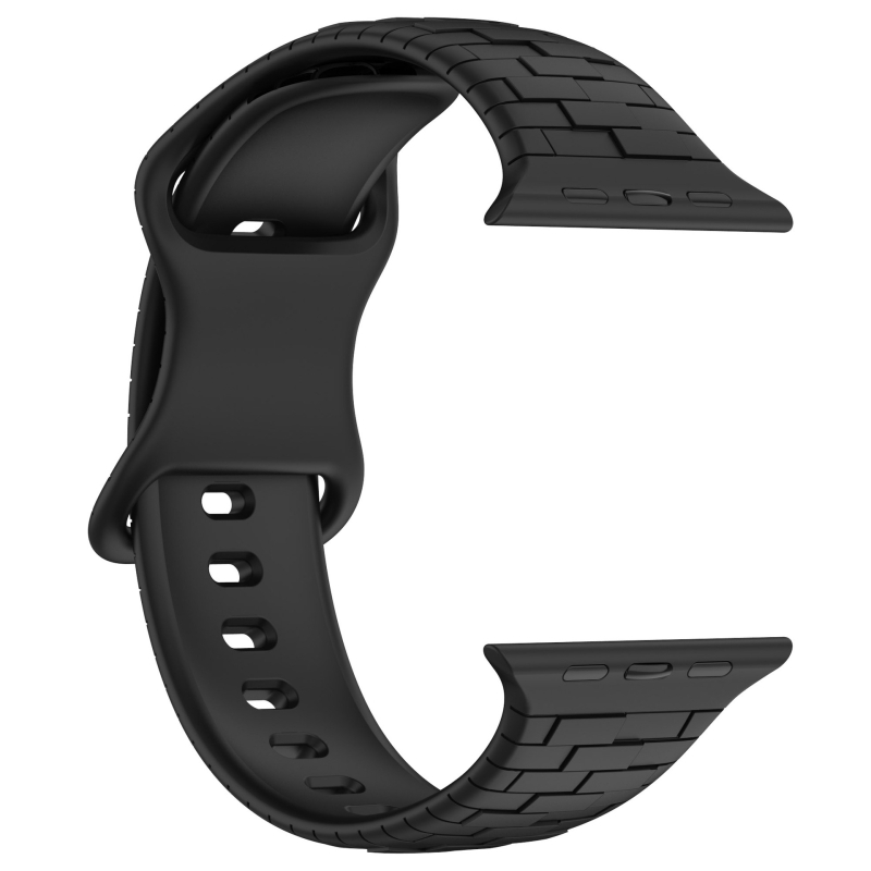 Silikonska narukvica za Apple Watch Ultra s leptir kopčom, 20/22 mm, kompatibilna s modelima 38–49 mm.