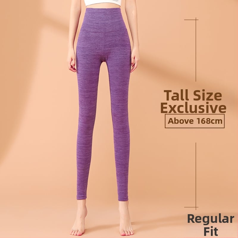 Sieviešu termālās legingas ar augstu vidukli, garas, kationiskais poliesters, ļoti biezi, vienkrāsainas