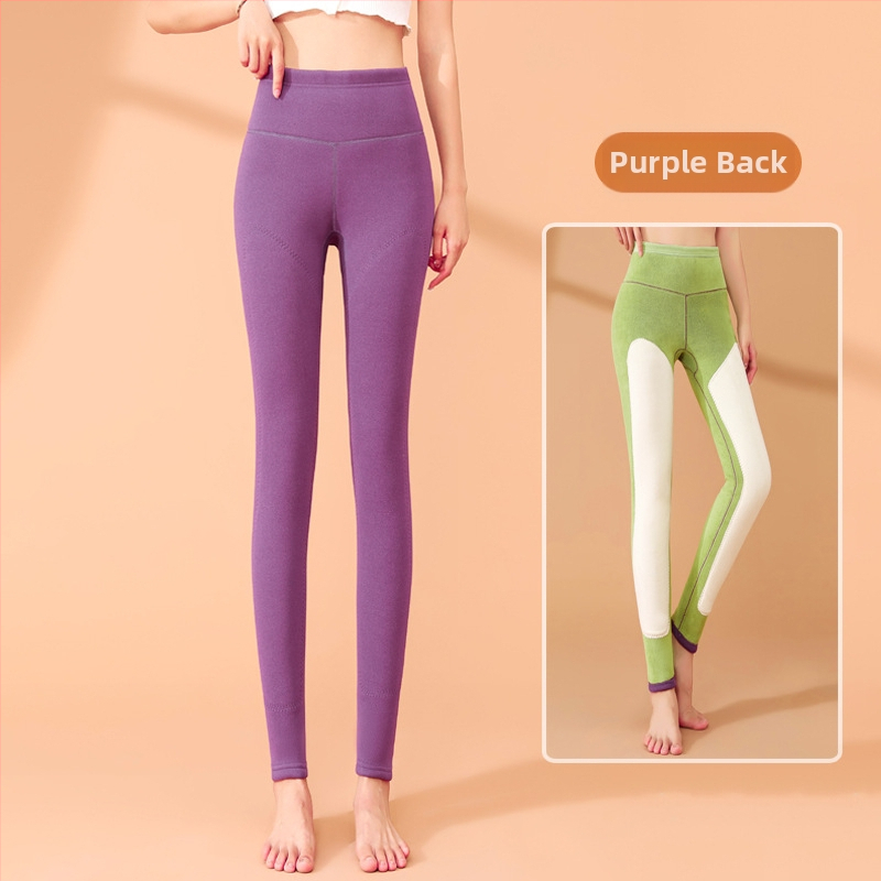 Sieviešu termālās legingas ar augstu vidukli, garas, kationiskais poliesters, ļoti biezi, vienkrāsainas