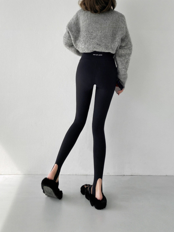 Korejskog stila ženske leggings s visokim strukom, pogodne za nošenje izvana, jesen-zima, mršavljenje struka, uski kroj, za sport i jogu