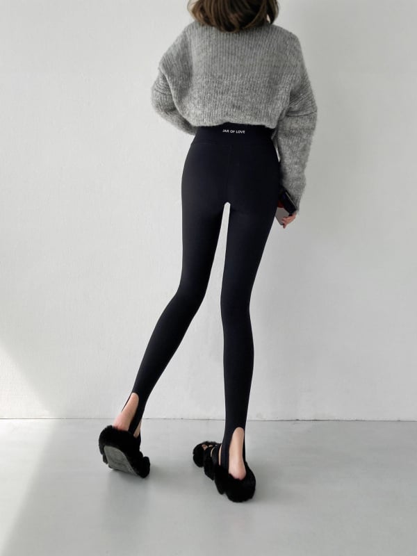 Korejskog stila ženske leggings s visokim strukom, pogodne za nošenje izvana, jesen-zima, mršavljenje struka, uski kroj, za sport i jogu