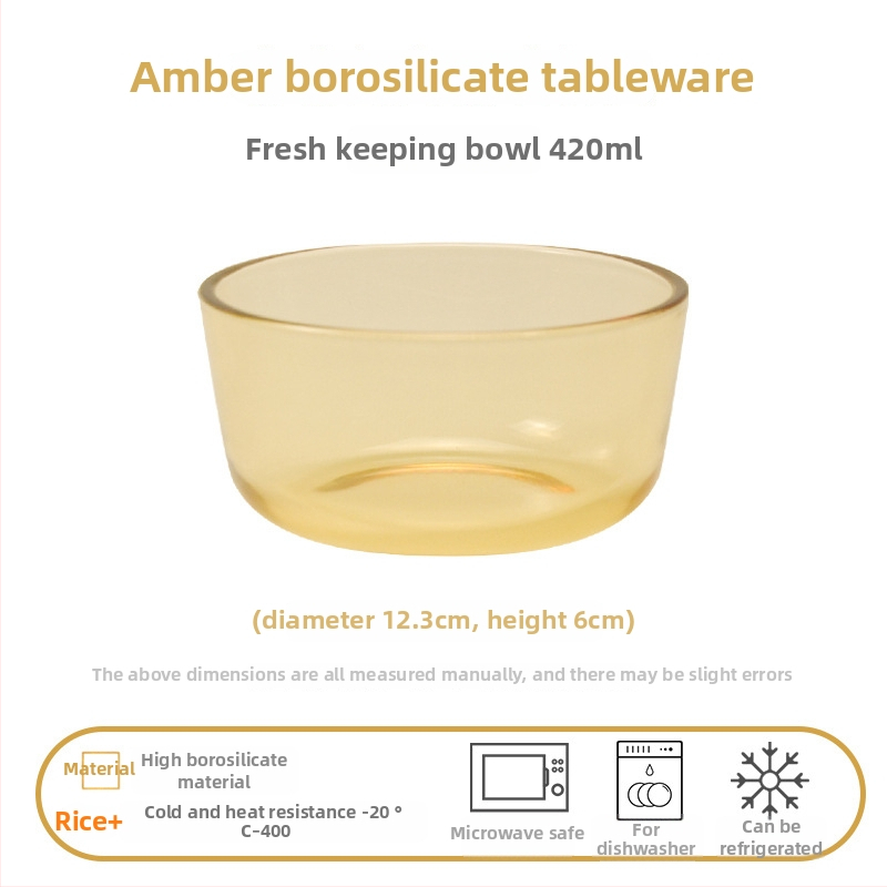 Glāzīšu galda servēšanas komplekts ar dubur ausīm bļodām, augsta borosilikāta stikls, viegls grezns stils, pielāgošana pieejama, piemērots bērniem, studentiem, grūtniecēm, pieaugušajiem un senioriem