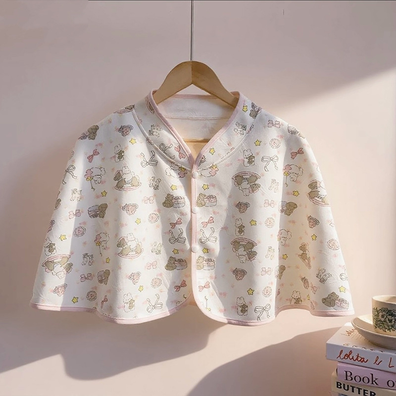 Motinystės apsiaudas žindymui, capės stiliaus, oro pluošto medžiaga, ilgos rankovės, 100% poliesteris, vidutinio svorio 161–180 g/m²