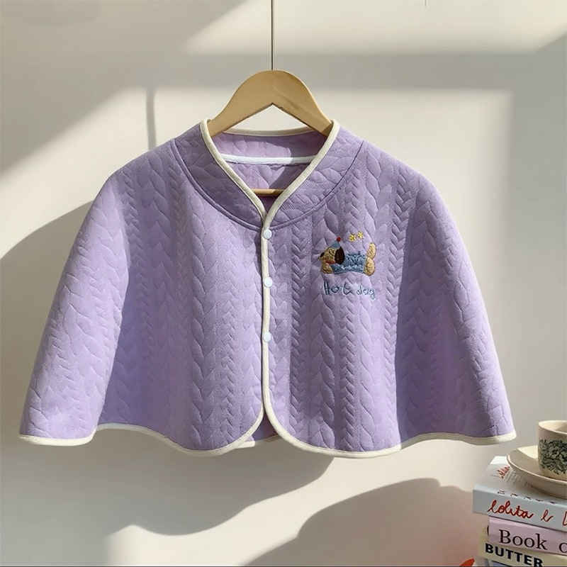 Motinystės apsiaudas žindymui, capės stiliaus, oro pluošto medžiaga, ilgos rankovės, 100% poliesteris, vidutinio svorio 161–180 g/m²