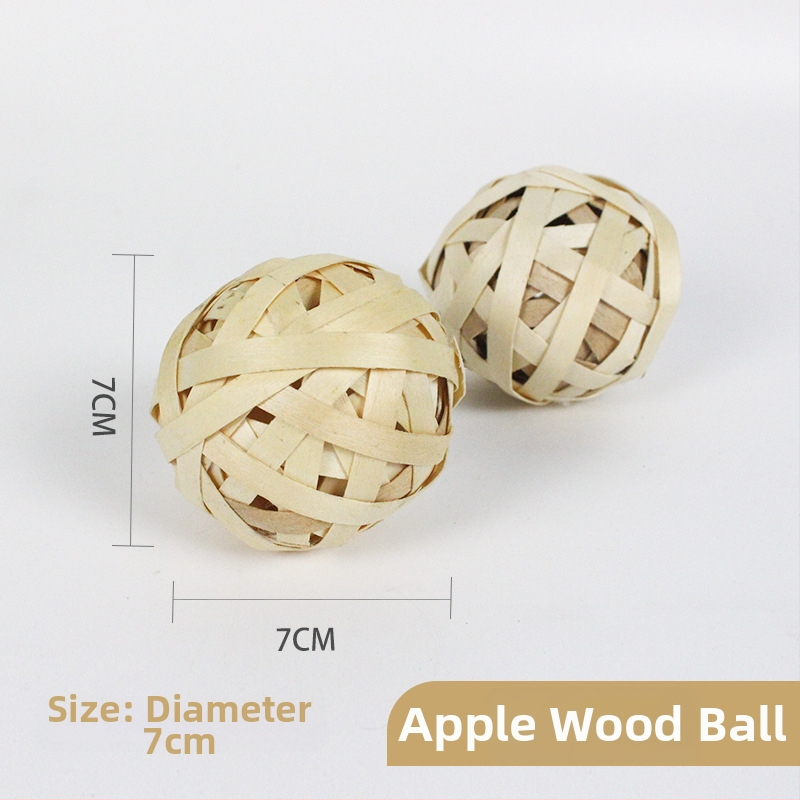 Žaislas mažiems naminiams gyvūnėliams: vandens žolės kamuoliukas — Bin Li, kramymui atsparus dantų žaislas