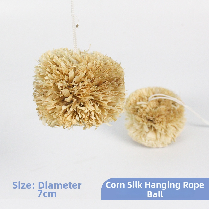 Žaislas mažiems naminiams gyvūnėliams: vandens žolės kamuoliukas — Bin Li, kramymui atsparus dantų žaislas