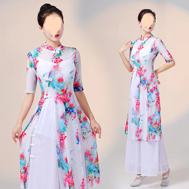 Scenos šokių kostiumas - modalinis audinys - Prekės ženklas: Norns girl - be apykaklės - 2025 m. rudens išleidimas