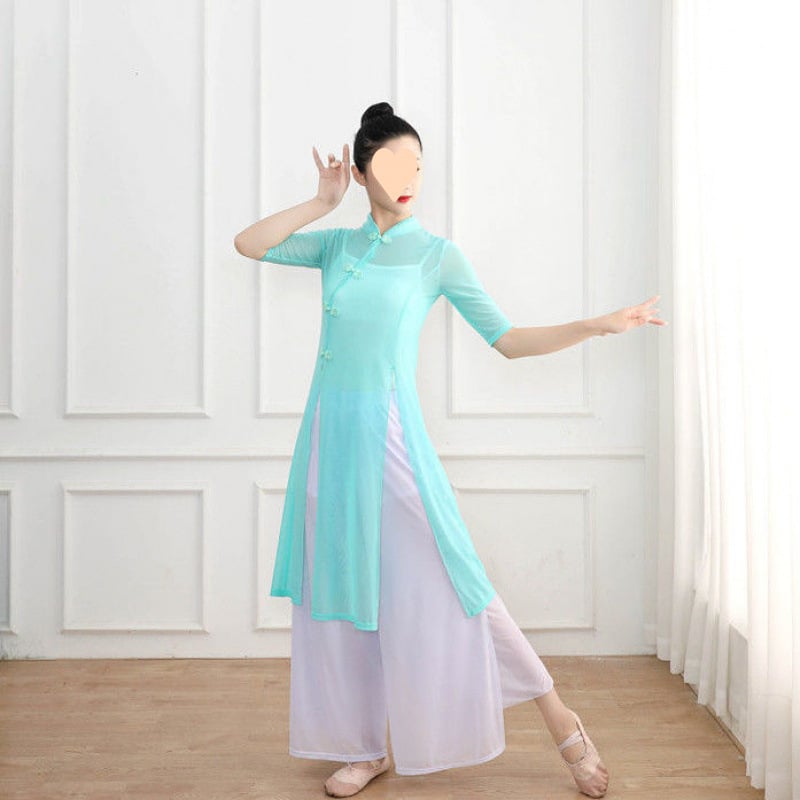 Scenos šokių kostiumas - modalinis audinys - Prekės ženklas: Norns girl - be apykaklės - 2025 m. rudens išleidimas