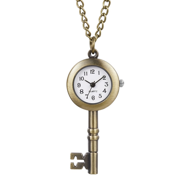 Retro velosipēdu kvarts kabatas pulkstenis ar kulonu, korpuss sakausējuma, 20 m ūdensizturība, parasts stikls