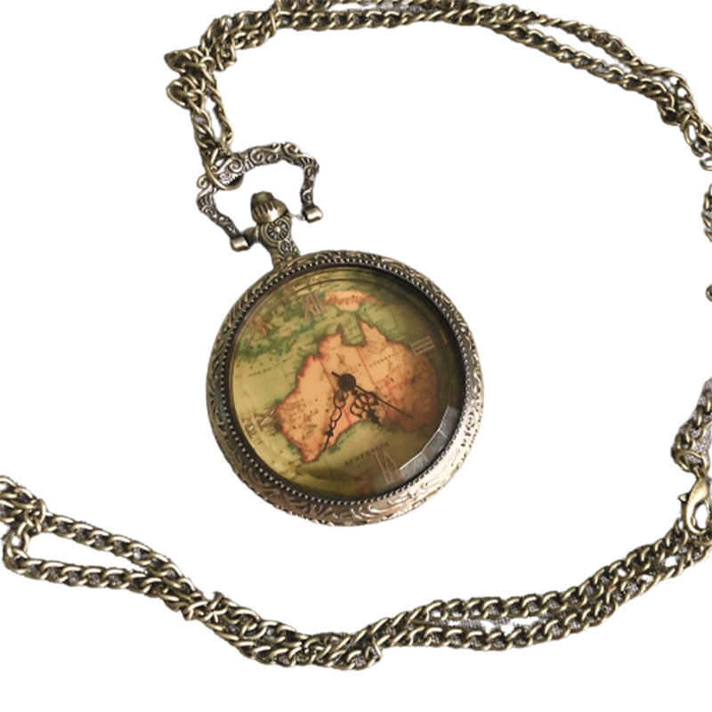 Kabatas pulkstenis ar atveramu vāciņu, retro stilā, kvarta mehānisms, sakausējuma korpuss, kulona dizains, skolēniem un bērniem