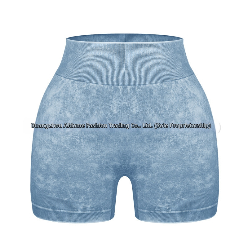 Sieviešu divdaļīgs jogas komplekts – īsās piedurknes tops un īsās bikses, pulovera stila, materiāls: neilons/ķīmisko šķiedru maisījums