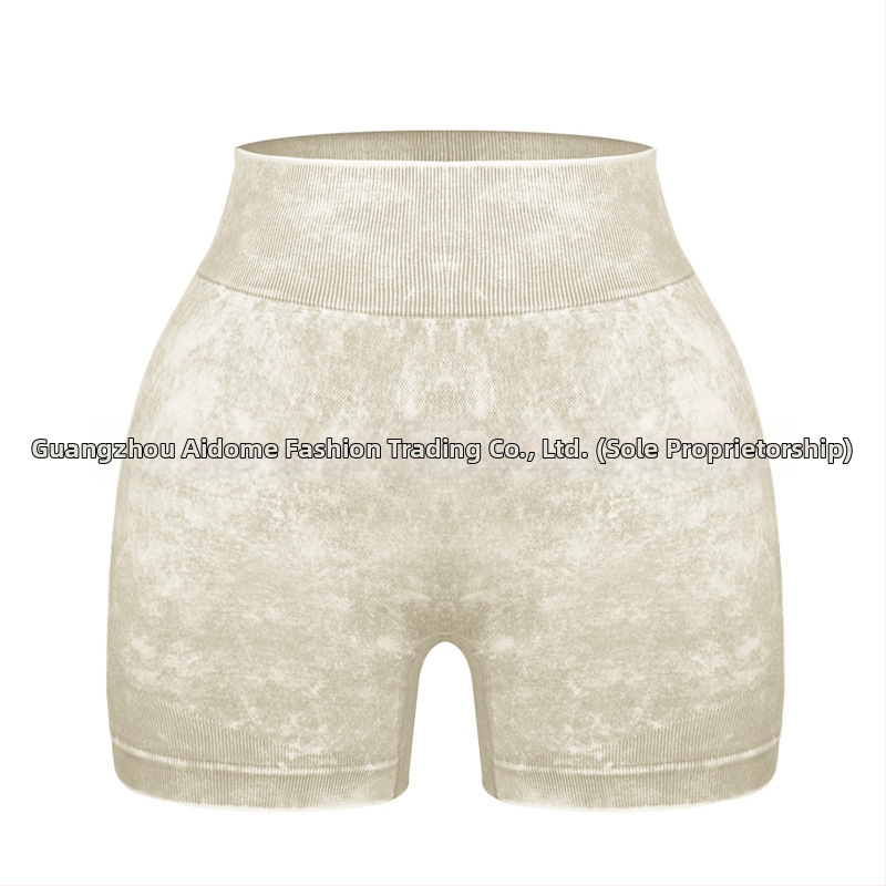 Sieviešu divdaļīgs jogas komplekts – īsās piedurknes tops un īsās bikses, pulovera stila, materiāls: neilons/ķīmisko šķiedru maisījums