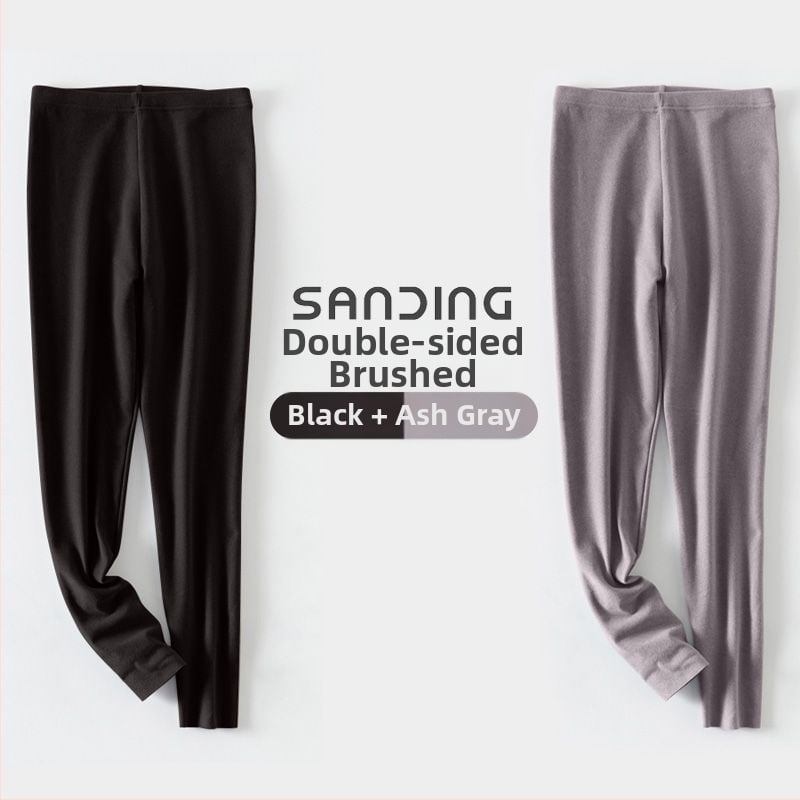 Unisex termo legingi, ar fleece iekšējo odere, trīs slāņu bezšuvēm, akrila šķiedra, īpaši bieza 501–600 g/m²