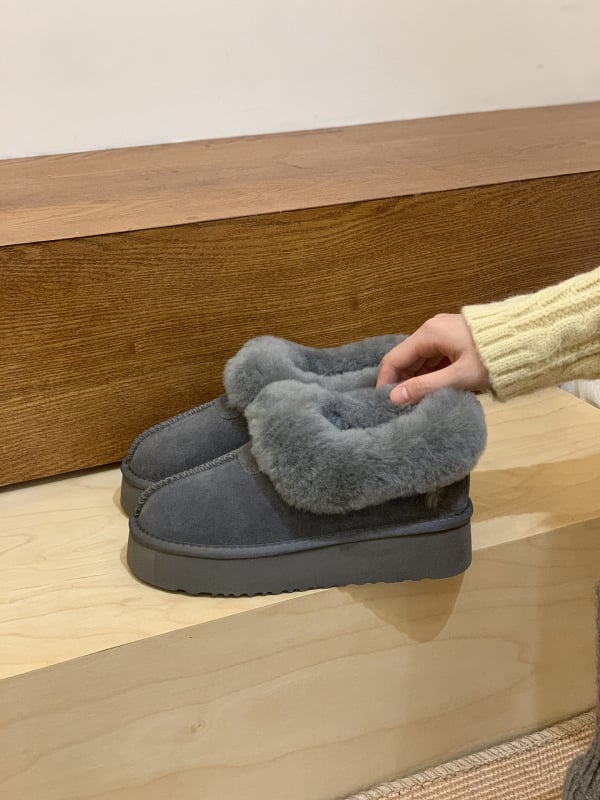 Moteriški odiniai sniego batai su storesne padu, vilnos-kašmyro vidinė danga, gilus įėjimas, žemas siluetas