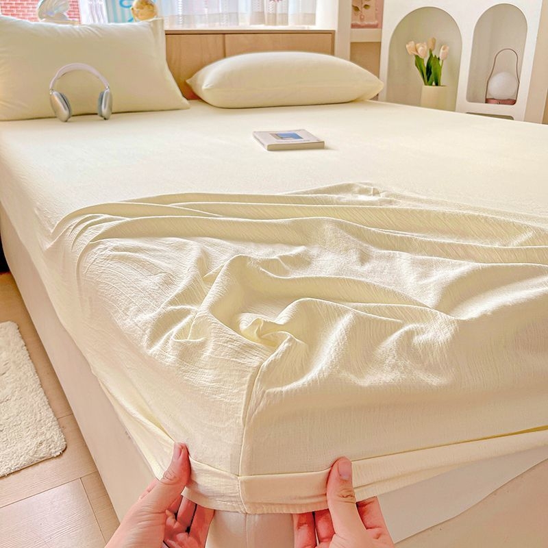 Set posteljine od dvostruko guste gaze – tri komada, od ice silk, twill tkanina, bojenje vlaknima, ekološki prihvatljivo bojanje, prugasti uzorak, hotelski stil