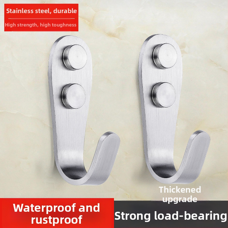 Vešiak na kabát, hrubá nehrdzavejúca oceľ, jednoduchý háčik, model 1179, povrchová úprava: drôtový ťah, do kúpeľne