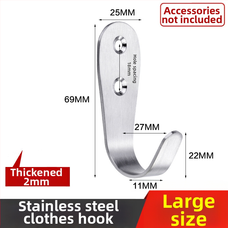 Pakaramais apģērbam, izturīgs nerūsējošā tērauda, vienkāršs āķis, modelis 1179, virsmas apdare ar vadu vilkšanu, piemērots vannas istabai