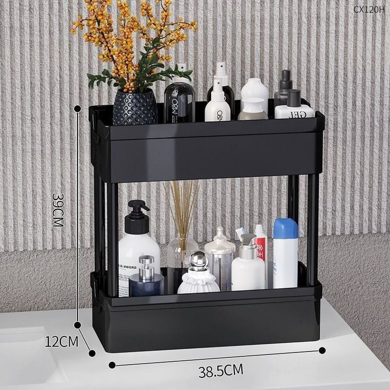 Sešas līmeņu nerūsējošā tērauda mobilais uzglabāšanas plaukts ar riteņiem, grīdā stāvošs, piemērots virtuvei un guļamistabai (6 līmeņi; nerūsējošs tērauds; riteņi)